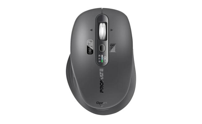 Promate SamoTri Tri-Connect Wireless Mouse with Rechargeable Battery, 2.4G and Dual BT Connectivity